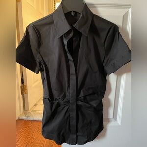 Theory short sleeved shirt with rouching